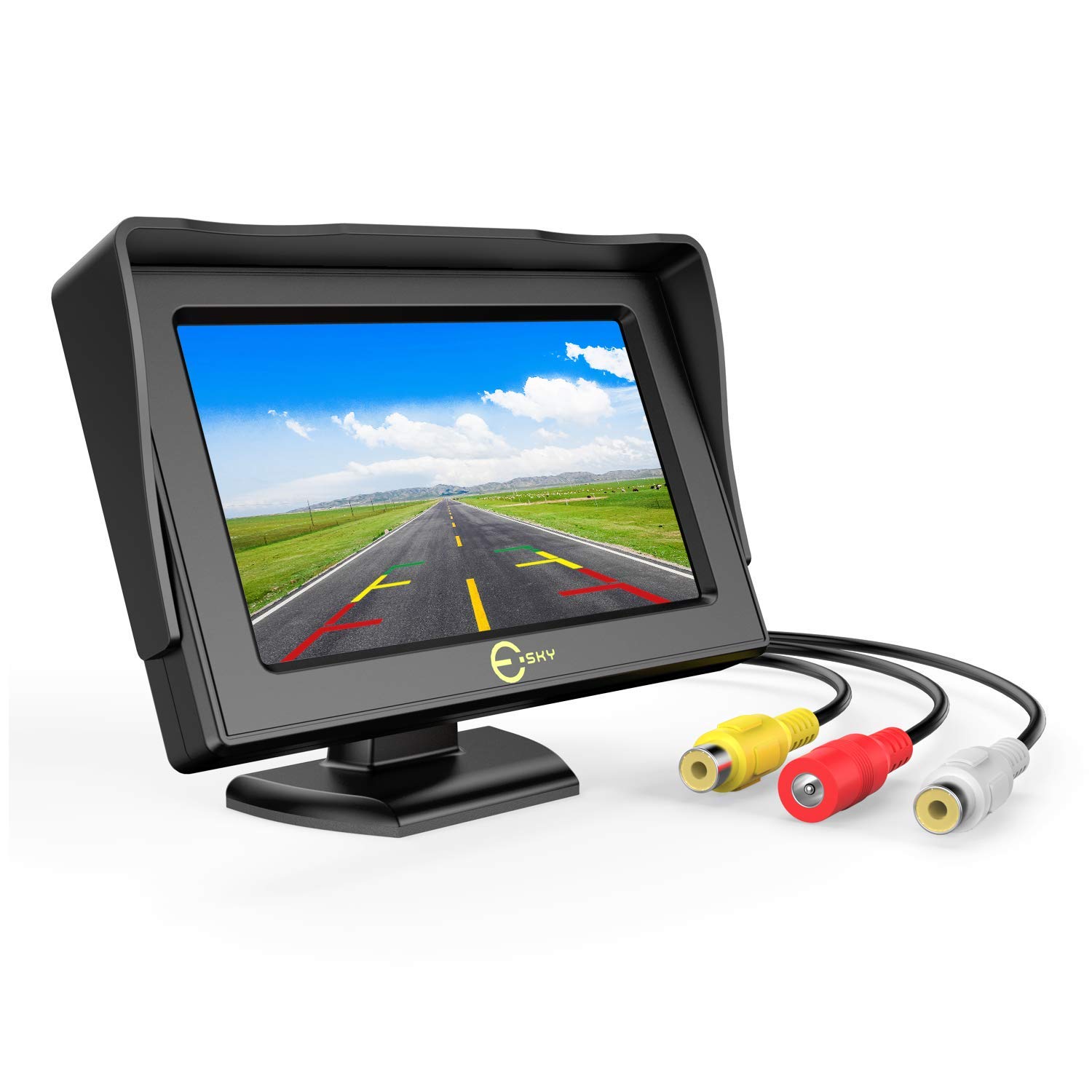 Sluimeren over Inzichtelijk Car Rear View Backup Monitor,Esky 4.3 Inch TFT LCD Color Display Car Rear  View 180 Degree Adjustable Monitor Screen for Rearview Vehicle Backup  Parking Cameras[The Wirecutter's Pick]