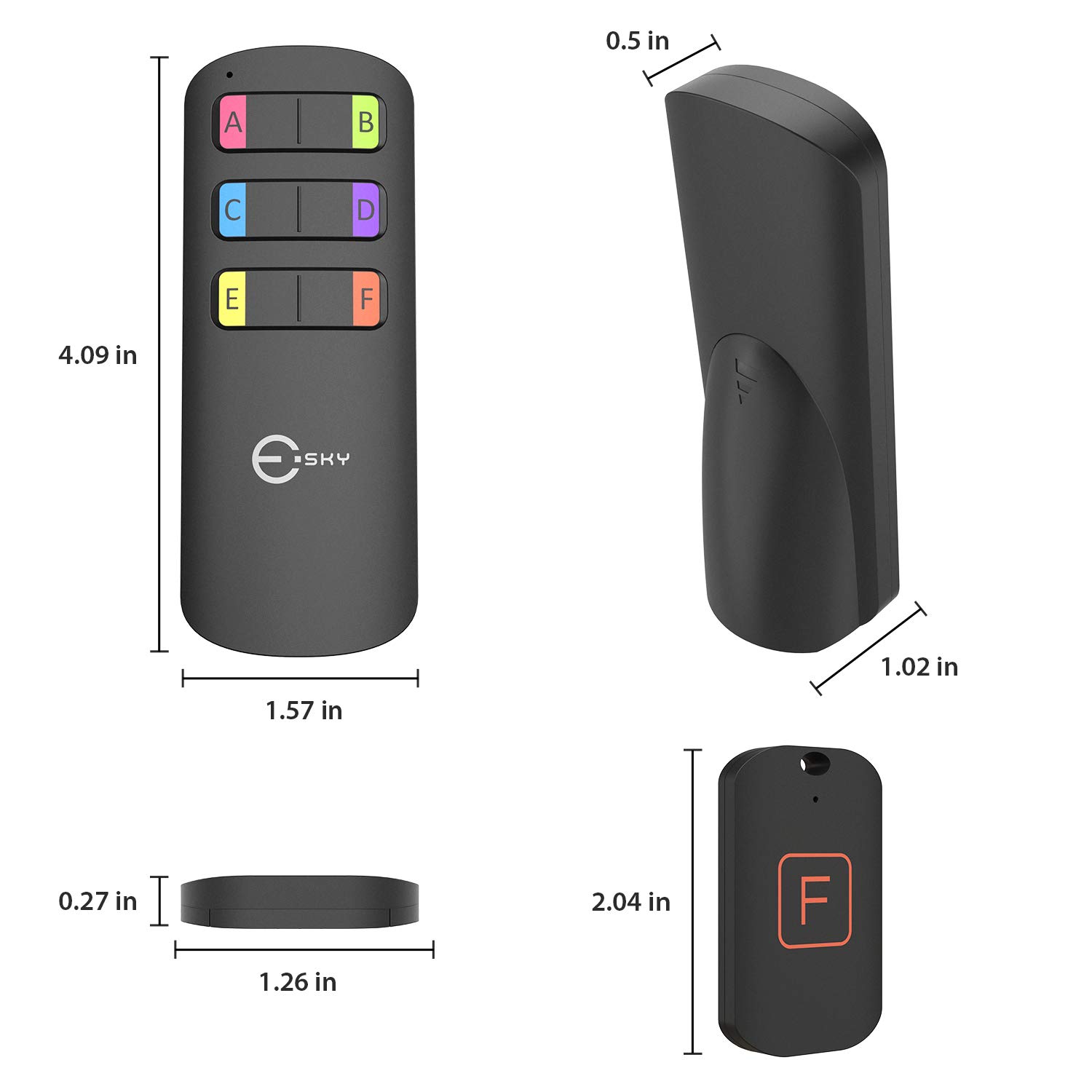 Segauin Key Finder Locator,Wireless Rf Item Locator With Letters